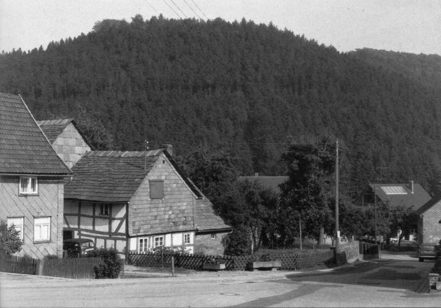 Holenberg, Karl-Strote-Straße mit Blick auf den Bützeberg